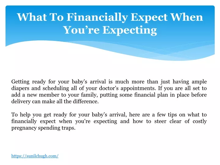 what to financially expect when you re expecting