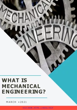 What is Mechanical Engineering? | Mechanical Engineering Guides 2021