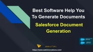 best software help you to generate documents
