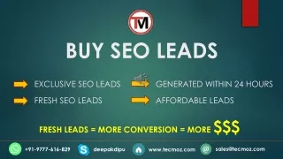 Buy SEO Leads | Exclusive SEO Leads | Fresh SEO Leads