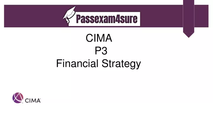 cima p 3 financial strategy