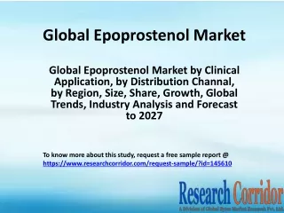 Global Epoprostenol Market by Clinical Application, by Distribution Channal, by