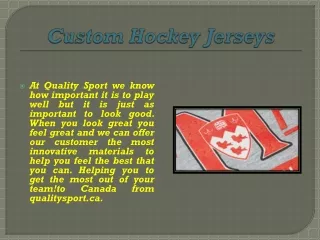 custom hockey jerseys