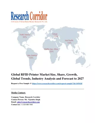 Global RFID Printer Market Size, Share, Growth, Global Trends, Industry Analysis
