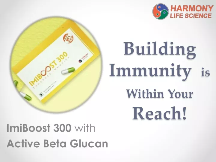 building immunity is within your reach