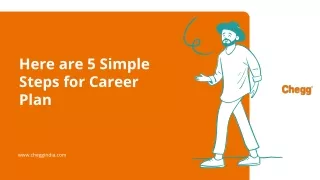 here are 5 simple steps for career plan