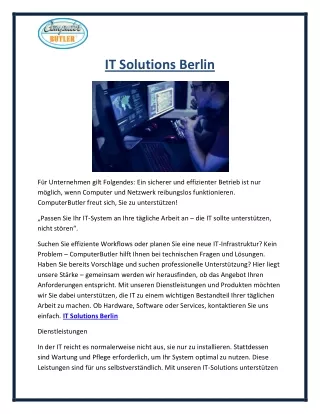 it solutions berlin