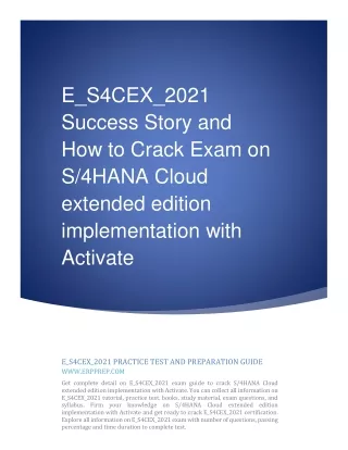 e s4cex 2021 success story and how to crack exam