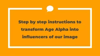 step by step instructions to