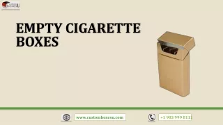 empty cigarette boxes