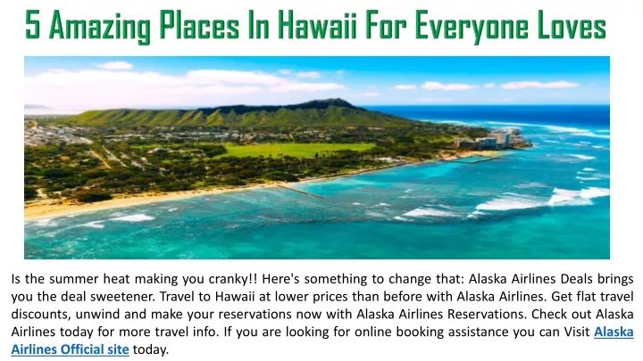 5 amazing places in hawaii for everyone loves