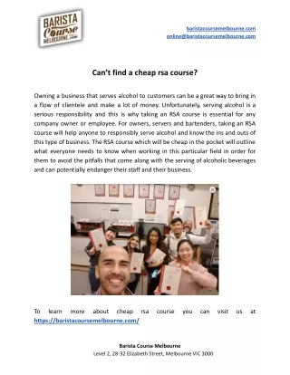 baristacoursemelbourne