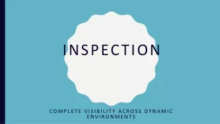 Industrial cameras for inspection