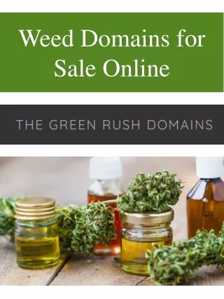 Weed Domains for Sale Online