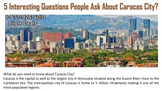5 Interesting Questions People Ask About Caracas City