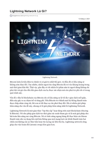lightning network l g