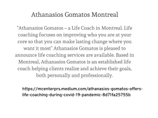 Athanasios Gomatos Montreal