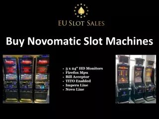 Buy Novomatic Slot Machines