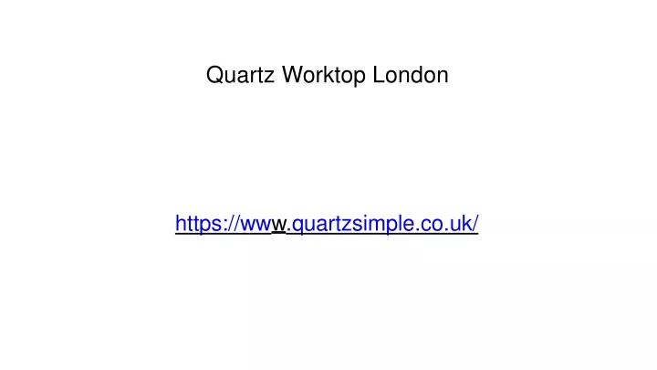 quartz worktop london