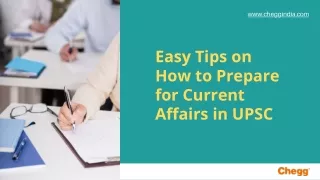 Easy Tips on How to Prepare for Current Affairs in UPSC