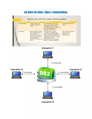 las bases de datos tipos y caracter sticas
