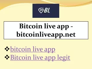 Bitcoin live app