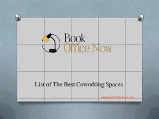 List of Best Coworking Spaces & Shared Workspace