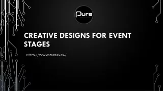 creative designs for event stages