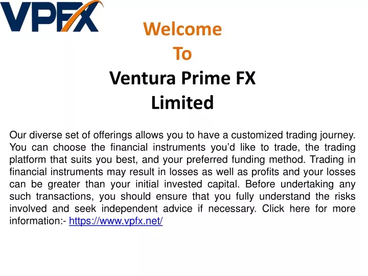welcome to ventura prime fx limited