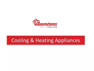 Ramtons- Cooling & Heating Appliances