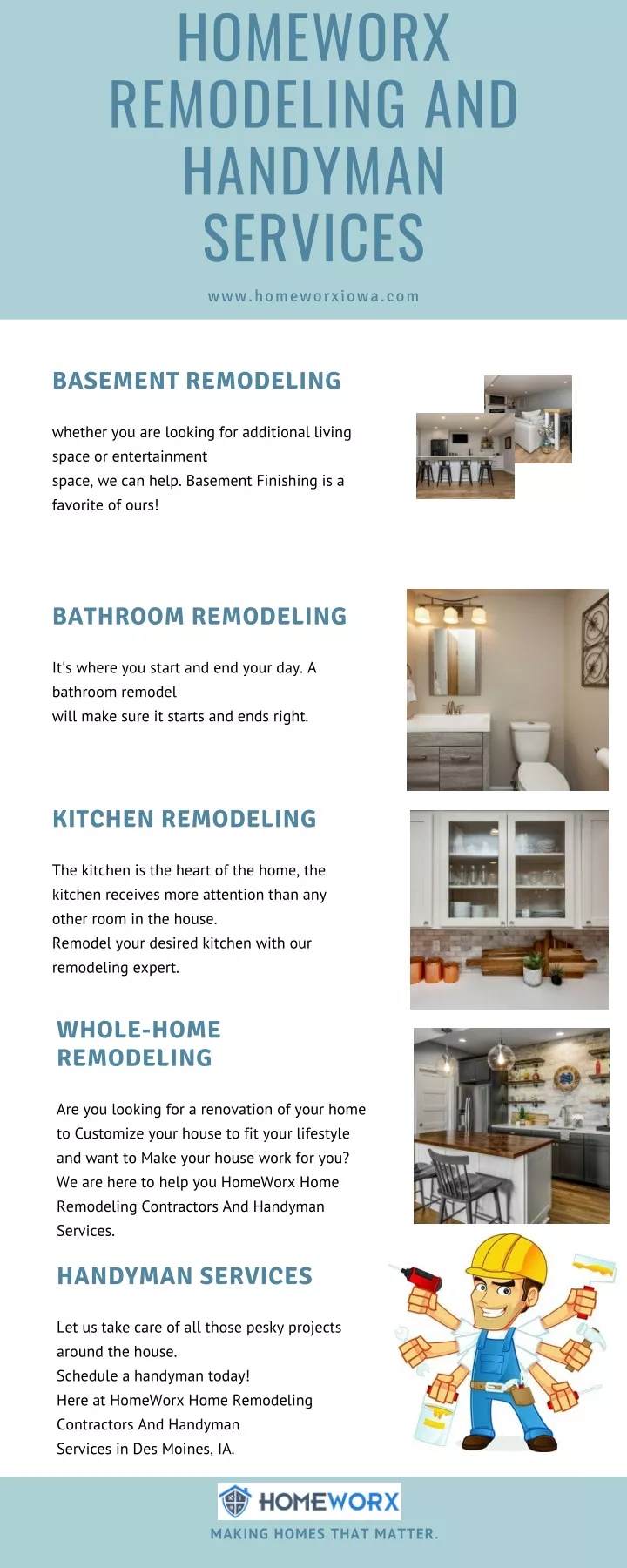 homeworx remodeling and handyman services