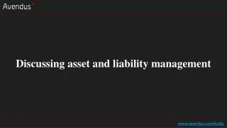 discussing asset and liability management