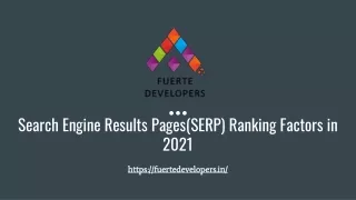 search engine results pages serp ranking factors in 2021