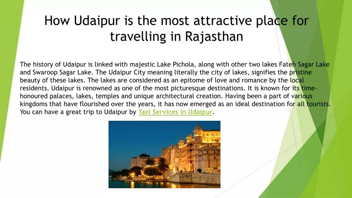 how udaipur is the most attractive place