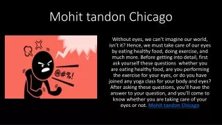 Mohit tandon chicago