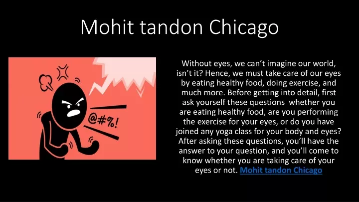 mohit tandon chicago