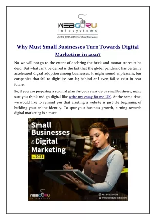 why must small businesses turn towards digital