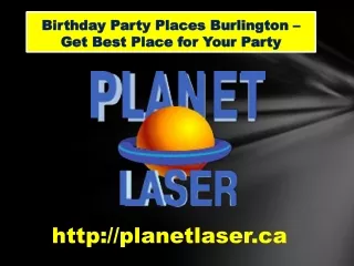 Birthday Party Planning in Burlington