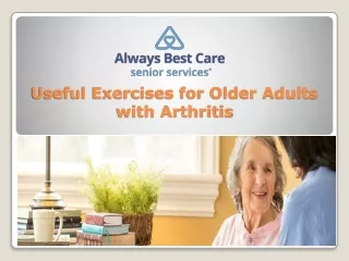 Useful Exercises for Older Adults with Arthritis