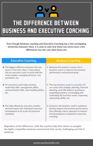 The Difference Between Business and Executive Coaching