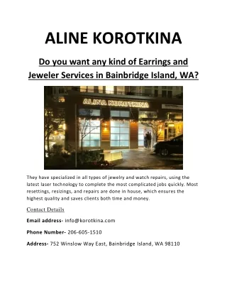Best Bainbridge Jewelry Store WA, USA