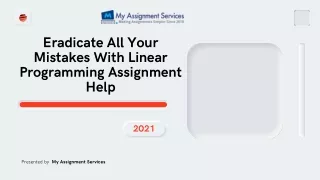 Get world-class Linear Programming Assignment Help by My Assignment Services