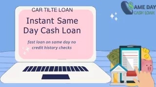 Instant Same Day Cash Loan