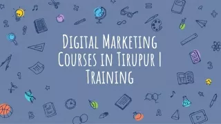 Digital Marketing Courses And Training In Tirupur