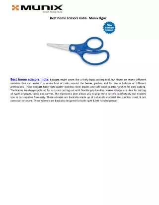 Best home scissors India - Munix Kgoc