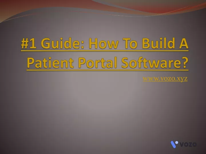 1 guide how to build a patient portal software
