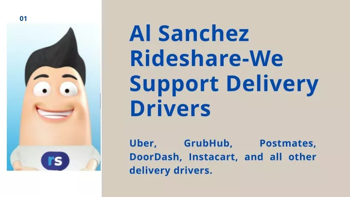 al sanchez rideshare we support delivery drivers