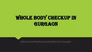 whole body checkup in gurgaon