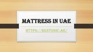 mattress in uae