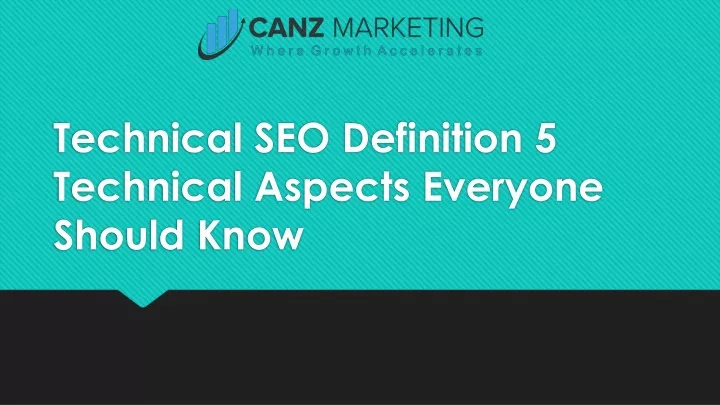 technical seo definition 5 technical aspects everyone should know